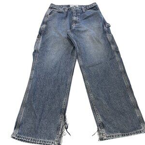 Vtg American Eagle Carpenter Jeans Men 32x30 Utility Baggy Wide Loose Supply Y2K